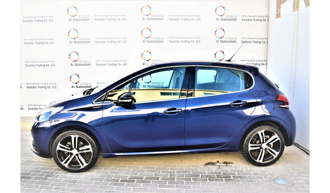 Peugeot 208 1.6L GT LINE HATCHBACK 2018 GCC DEALER WARRANTY STARTING FROM 39,900 DHS