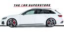 Audi RS4 Avant-Al Nabooda WarrantyService Contract-Very Low Mileage-Carbon Fiber RS Bucket Seats