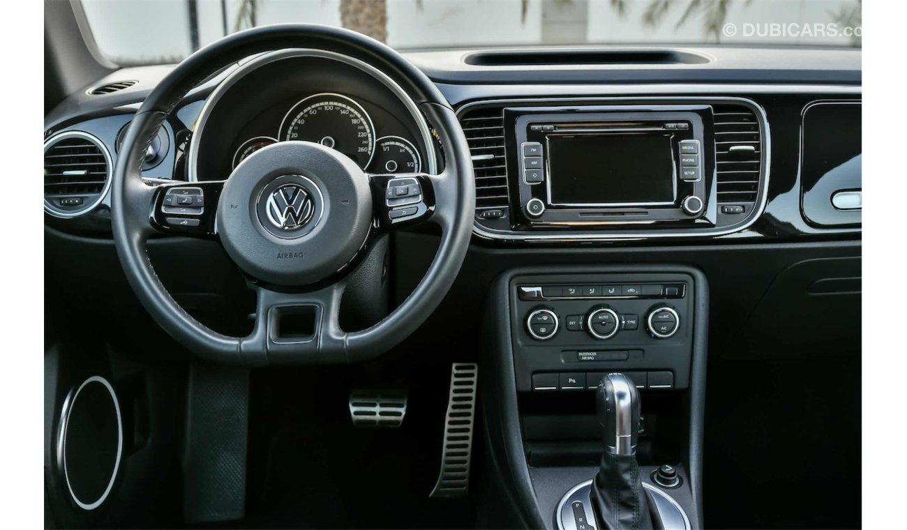 Volkswagen Beetle Agency Warranty and Service Contract! - GCC - AED 1,131 PER MONTH - 0% DOWNPAYMENT