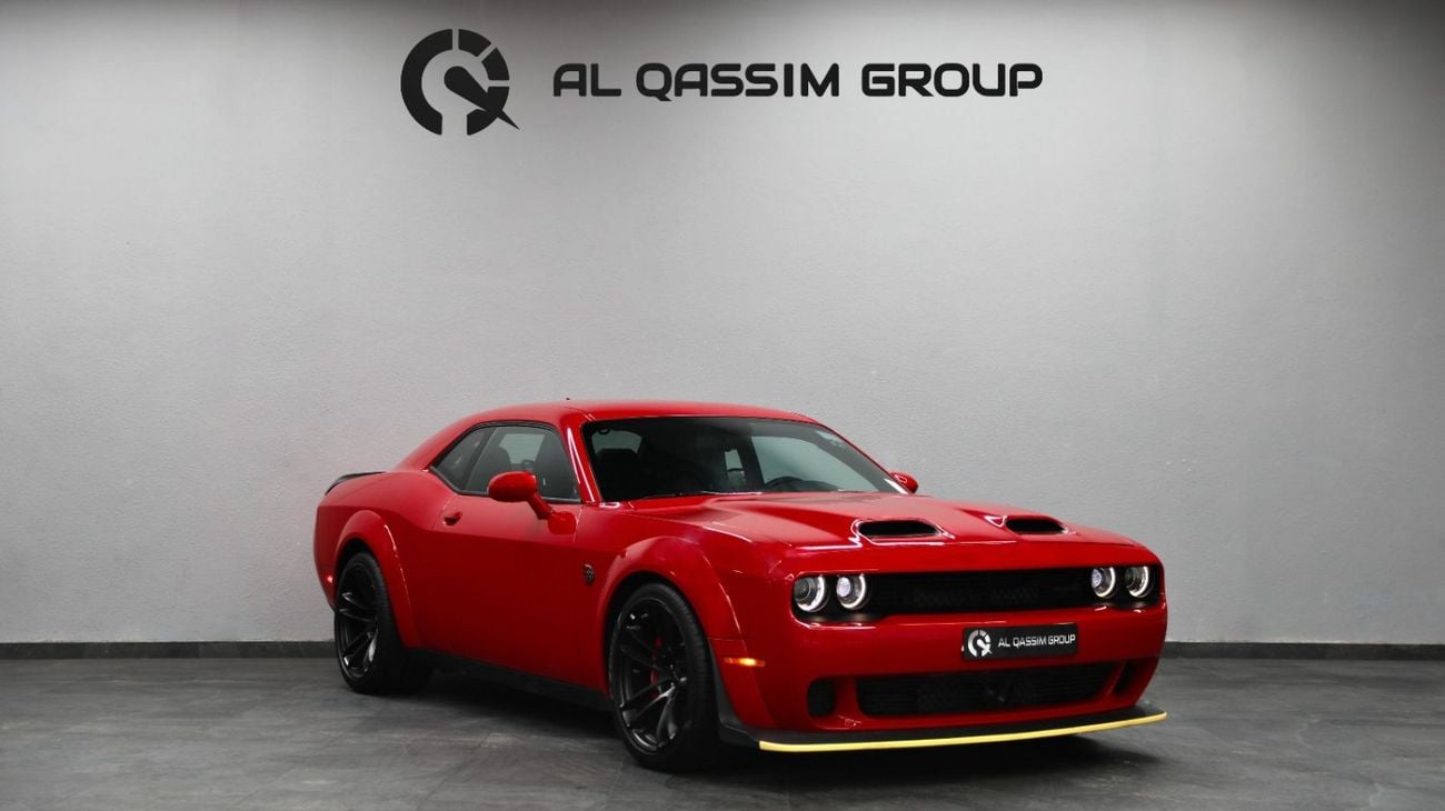 Dodge Challenger SRT Hellcat 6.2L (707 HP) | Brand New | Clean Title | 3 Years Warranty | AED7,600 monthly with 0% Do