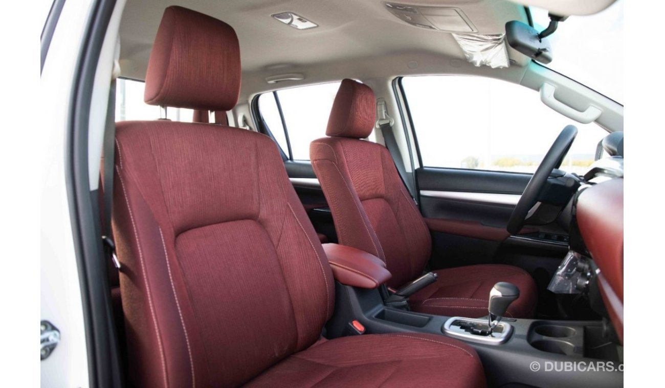 Toyota Hilux 2024 Toyota Hilux 2.7L GLXS-G DC WB 4X4 - Platinum White Pearl inside Maroon