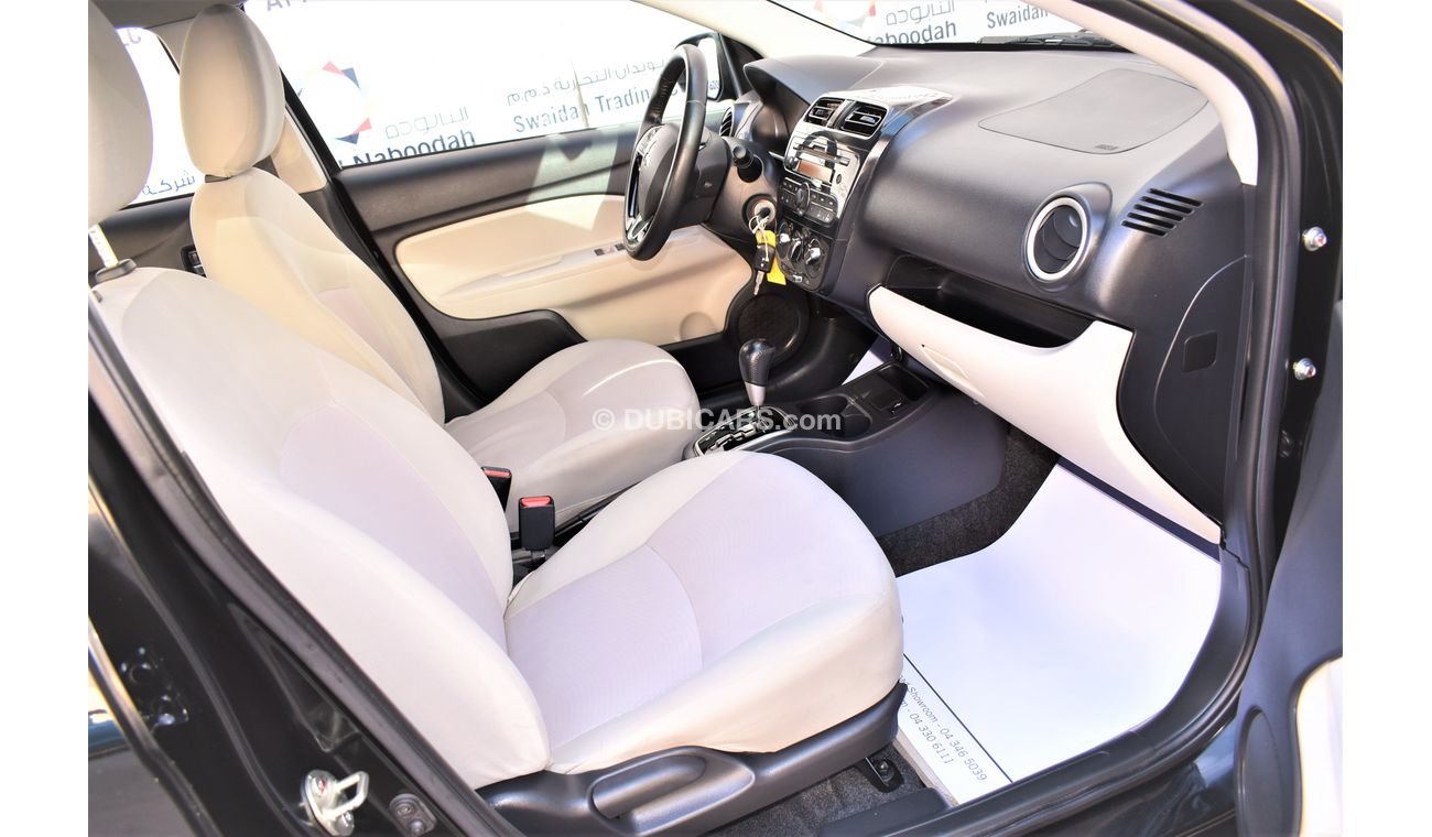 Mitsubishi Attrage AED 549 PM | 1.2L GLX GCC DEALER WARRANTY
