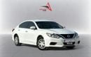 نيسان ألتيما S 2.5L I4 A/T | 2018 | GCC SPECS | WHITE EXTERIOR | AED 480 per month