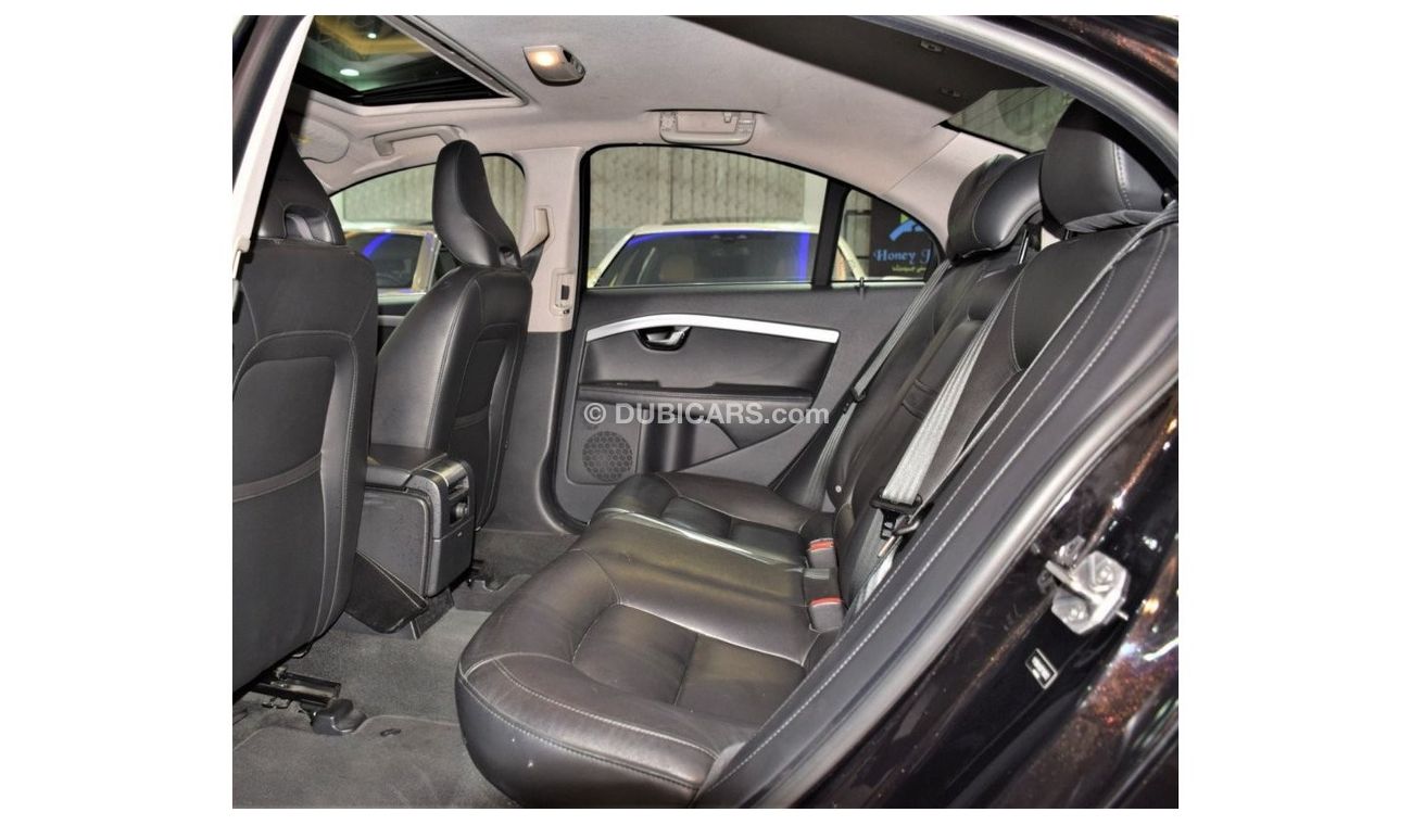 Volvo S80 AED 1,116 Per Month / 0% D.P | Volvo S80 T6 AWD 2015 Model!! in Black Color! GCC Specs