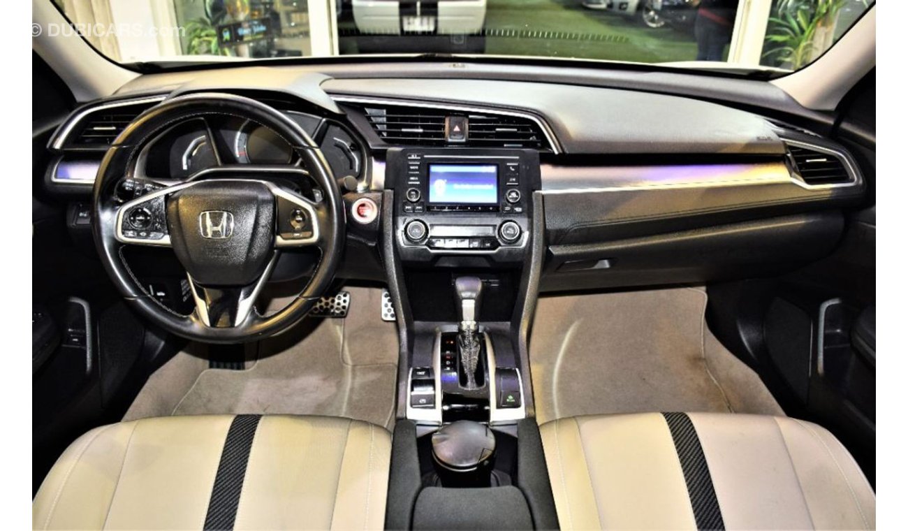 Honda Civic UNDER WARRANTY UNTIL 2023 ( ORIGINAL PAINT ( صبغ وكاله ) AMAZING Honda CIVIC 2019 Model!! in White C