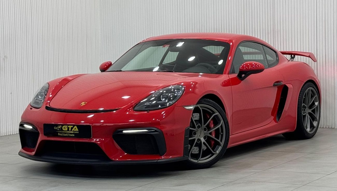 بورش كايمان 718 GT4 4.0L (414 HP) M/T 2020 Porsche 718 Cayman GT4, May 2025 Porsche Warranty, Manual Transmission, V
