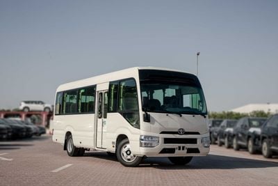 Toyota Coaster 2.7L (23-Seater) - White Inside Grey | Export Only