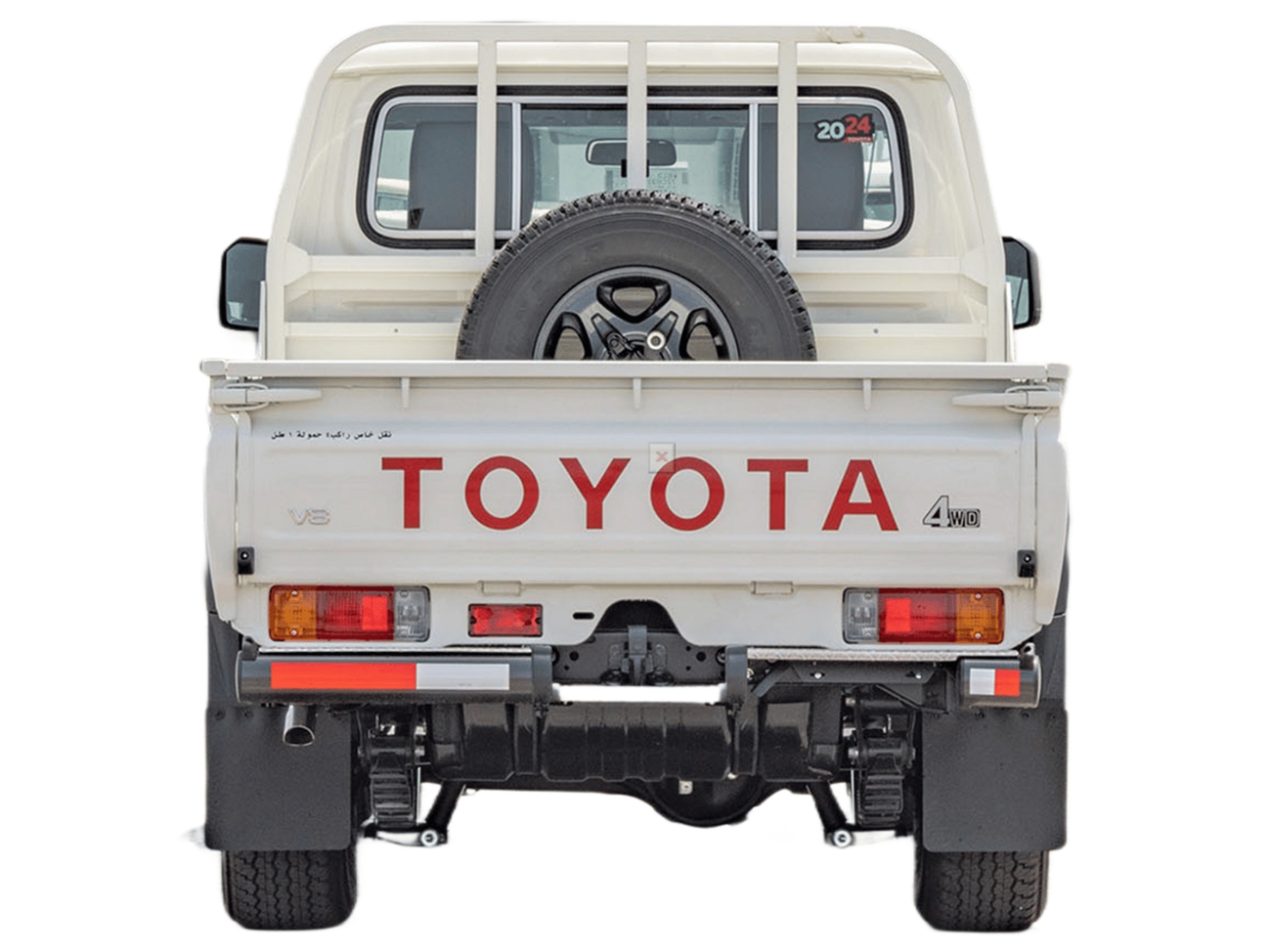تويوتا لاند كروزر بيك آب ECTKWT002 - 2024 Toyota LC79 Double Cab Pick Up - 4.5L Diesel Manual – Full - White  with Beige