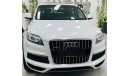 Audi Q7 GCC .. FSH .. Original Paint .. Top Range .. Perfect Condition