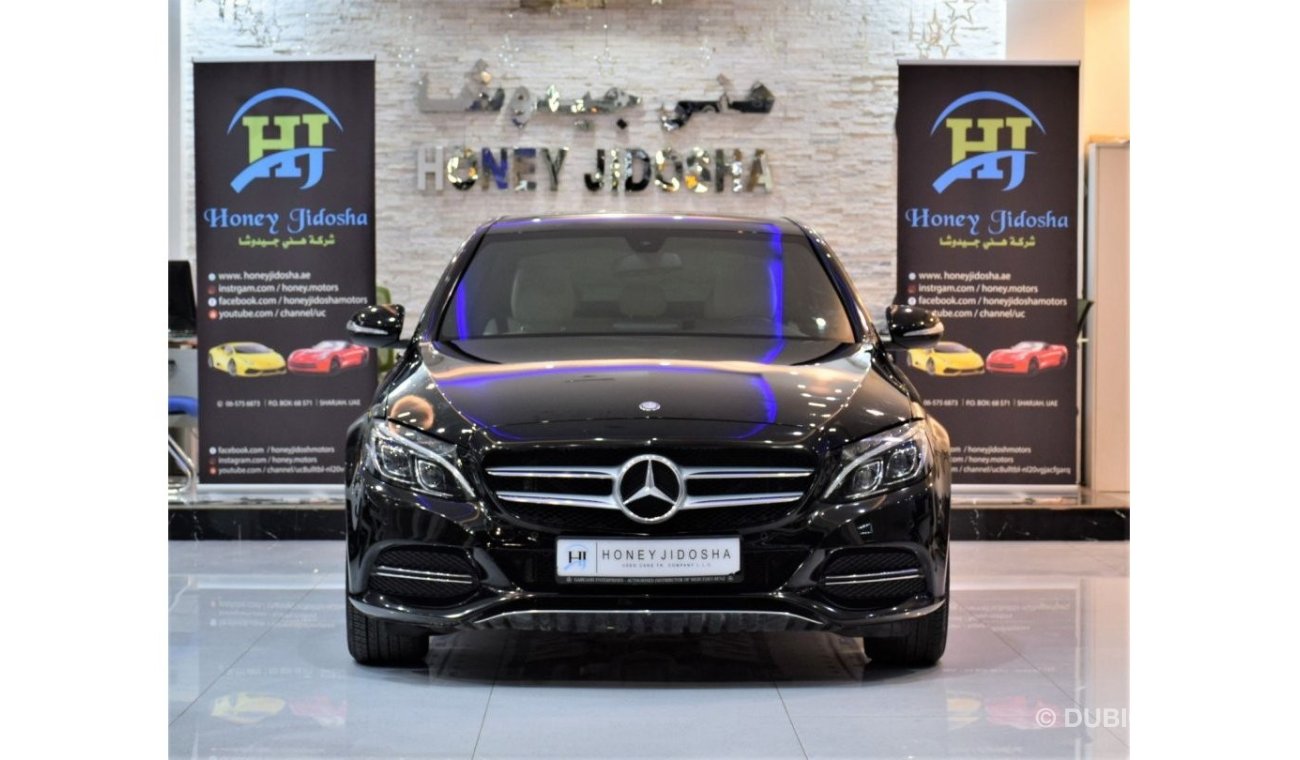 Mercedes-Benz C200 EXCELLENT DEAL for our Mercedes Benz C200 ( 2015 Model! ) in Black Color! GCC Specs