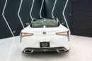 لكزس LC 500 Mark Levinson Audio, Ultra White, Tan Interior, 471 HP V8, GCC Specs!!