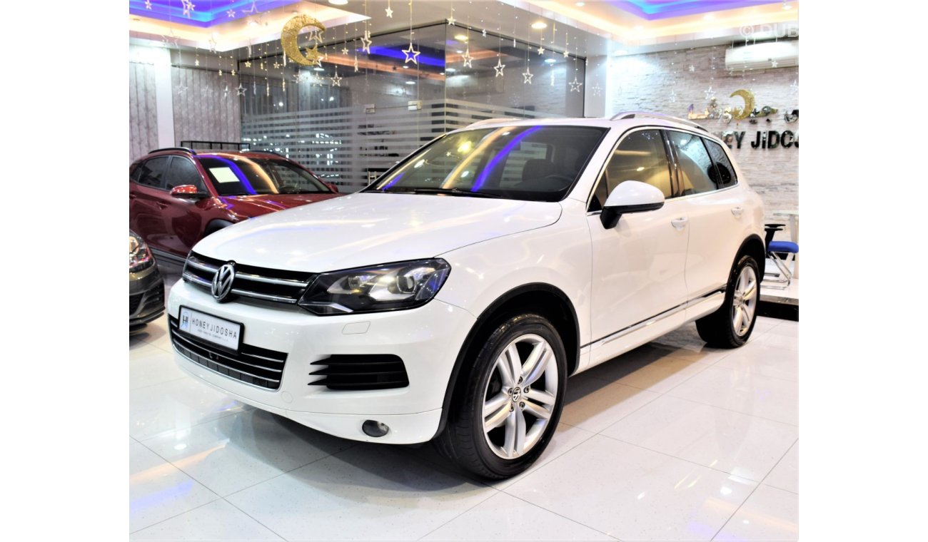 فولكس واجن طوارق FULL OPTION PERFECT CONDITION! Volkswagen Touareg 2013 Model!! in White Color! GCC Specs