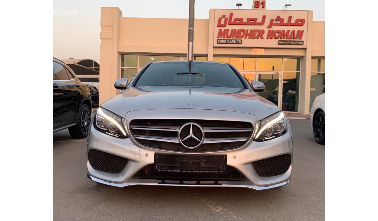 Mercedes-Benz C200 Mercedes-Benz full option C200 2017, GCC, very good condition, check, gray color, with tan interior