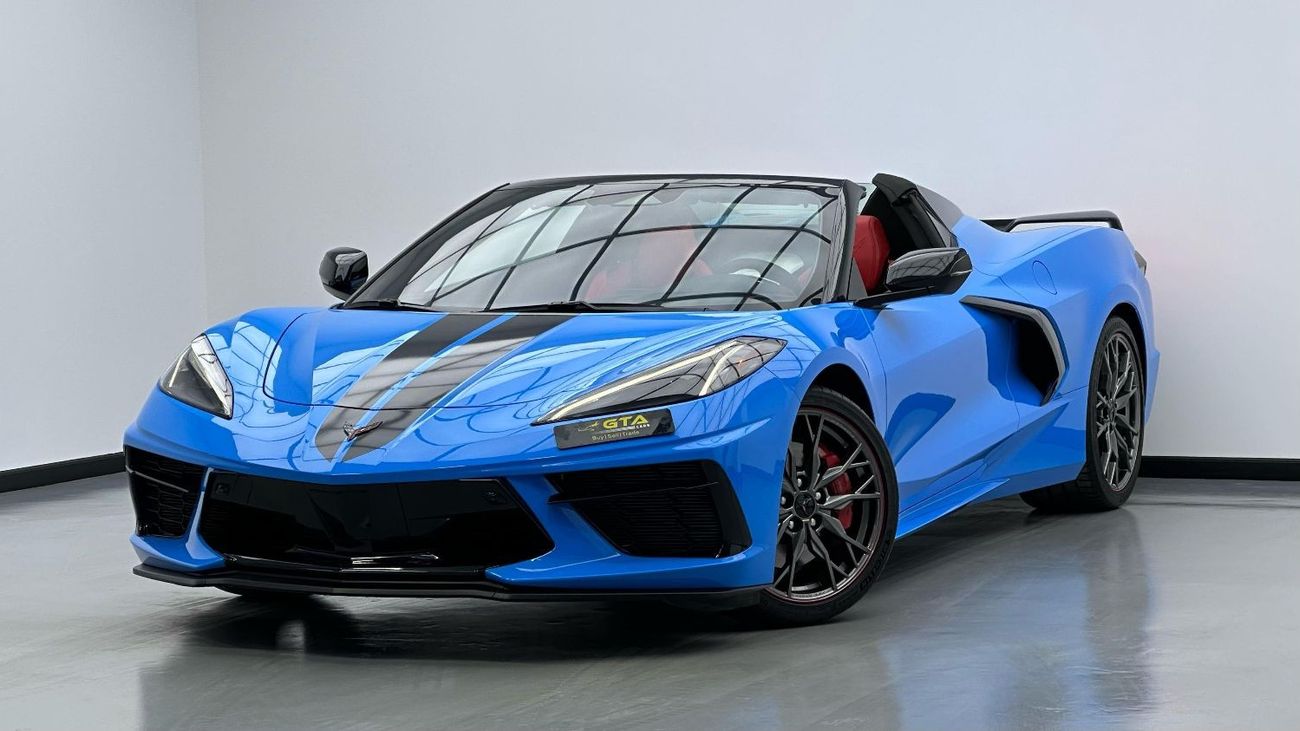 شيفروليه كورفت 3LT 6.2L (490 HP) Convertible 2024 Chevrolet Corvette Stingray Z51 3LT, 2027 Chevrolet Warranty, Ful