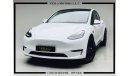 Tesla Model Y 2022 / GCC / DUAL MOTORS + PERFORMANCE + CARBON FIBER / DEALER WARRANTY UNTIL 80.000KMS / 4,190 DHS