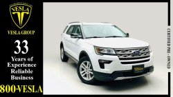 Ford Explorer FULL OPTION + PANORAMIC + LEATHER SEATS + SCREEN + 4WD / GCC / 2018 / WARRANTY / FSH / 1,569 DHS P.M