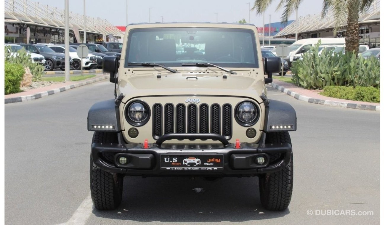 Jeep Wrangler RUBICON 2017 GCC VERY LOW MILEAGE WITH AGENCY WARRANTY & SERVICE HISTORY IN MINT CONDITION