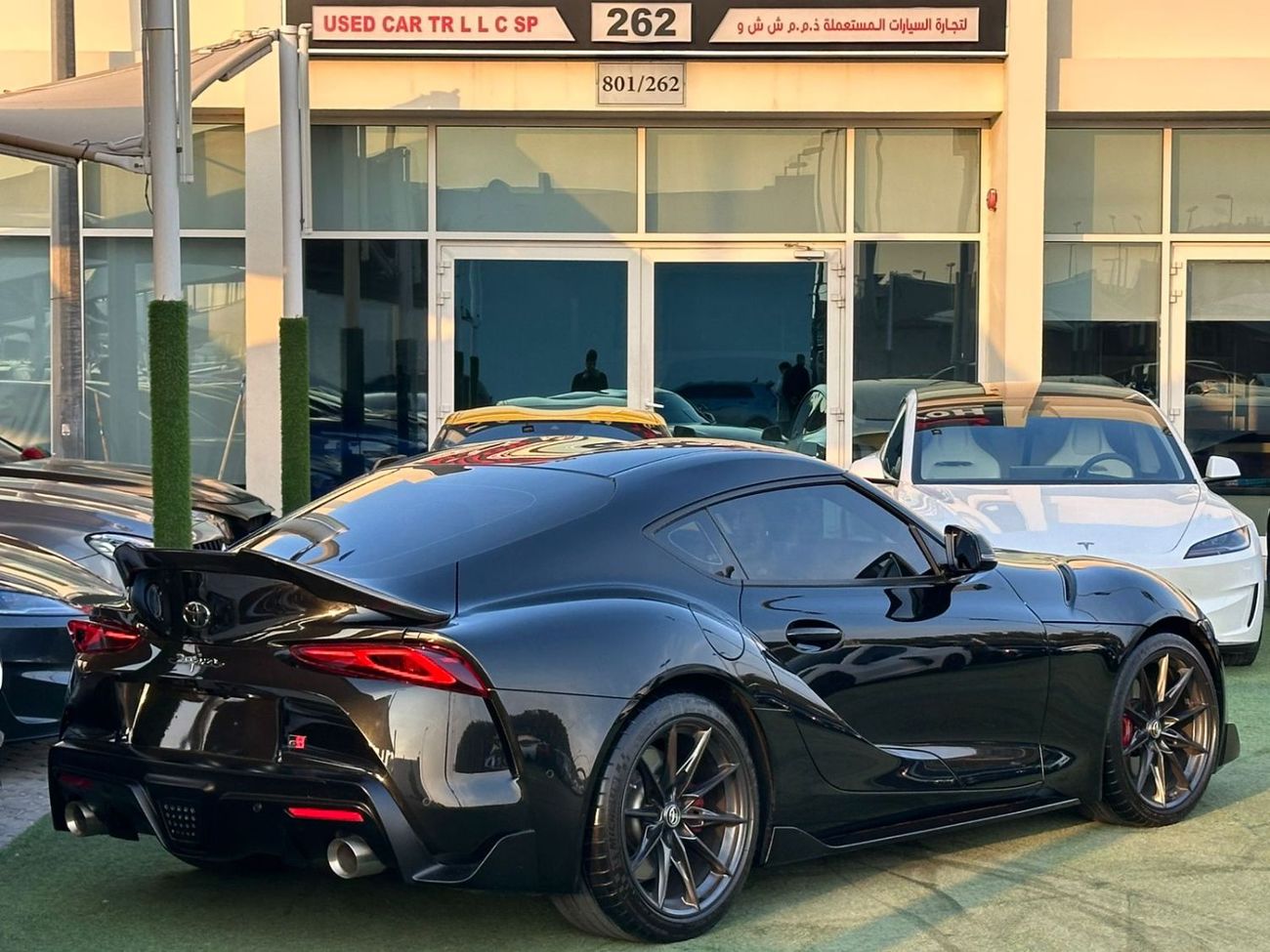 تويوتا سوبرا تويوتا سوبرا GR V6 خليجي صبغ وكالة تشييكات وكاله تحت الضمان جير عادى بحاله ممتازه