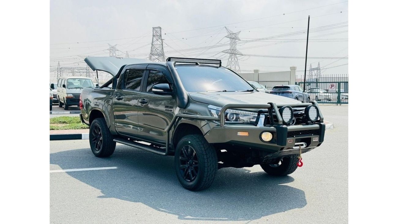 Toyota Hilux PREMIUM BULL BAR INSTALLED | ROOF MOUNTED LED STRIP LIGHTS | BLACK INTE