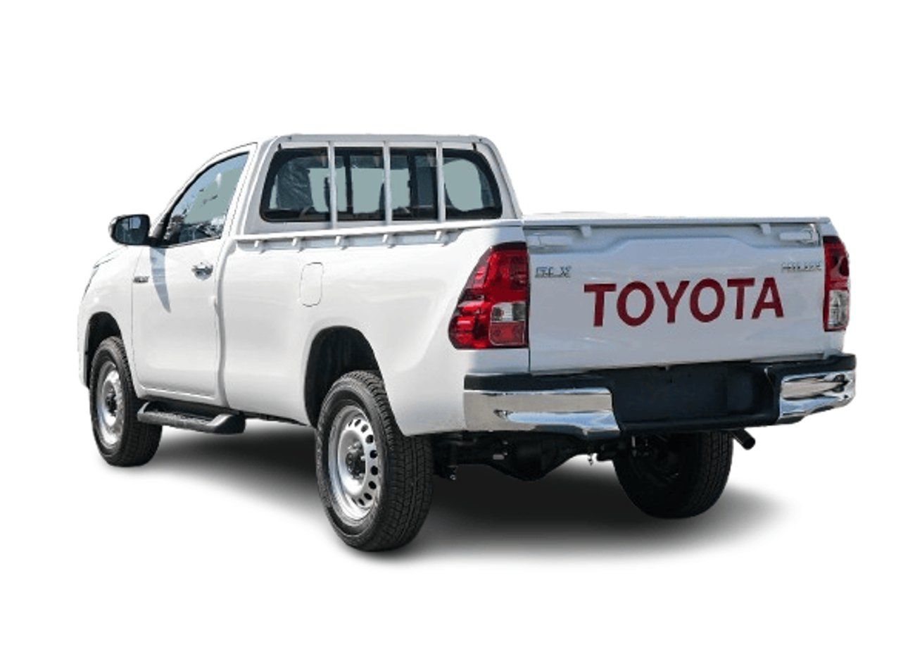 تويوتا هيلوكس ECTJRY003 - 2025 Toyota Hilux Single Cab DLX - 2.4L Diesel Manual 4wd - White with Red Interior