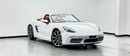 Porsche 718 Boxster STANDARD 2021 Porsche 718 Boxster, Warranty, Full Porsche Service History, Sport Chrono Package, GCC