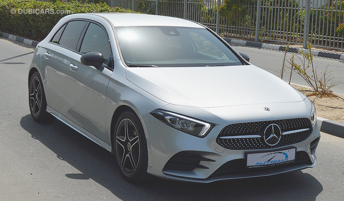 مرسيدس بنز A 200 AMG 2018, I4-Turbo GCC, 0km with 2 Years Unlimited Mileage Dealer Warranty