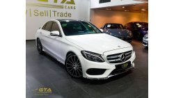 مرسيدس بنز C200 2017 Mercedes C200 AMG, Warranty, Service History, GCC