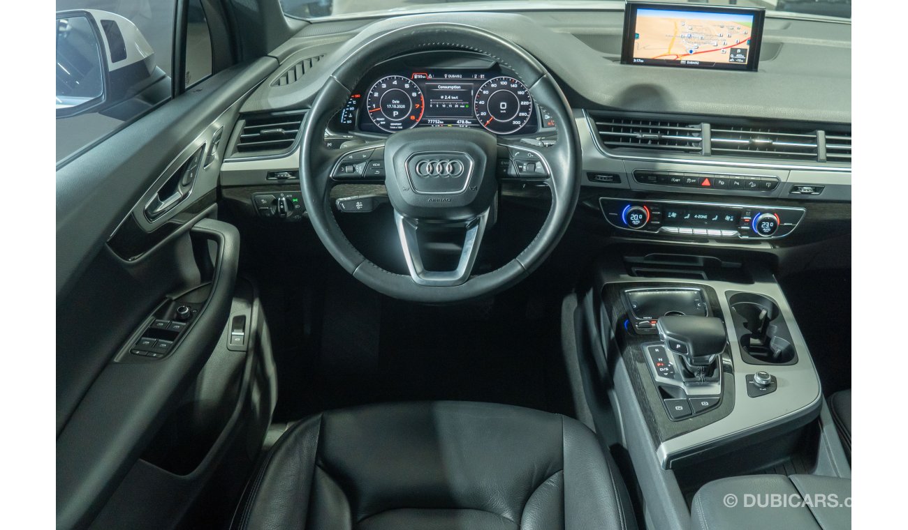 Audi Q7 2017 Audi Q7 V6 High Option / Full Audi Al Nabooda Service History