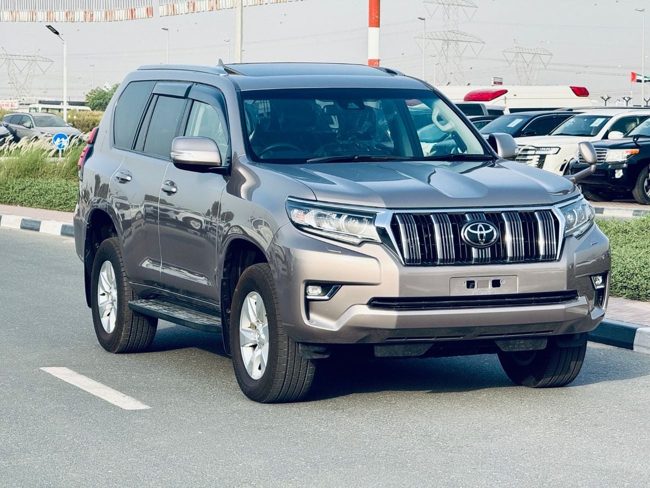 تويوتا برادو Toyota Prado RHD Diesel year 2019 automatic brown colour