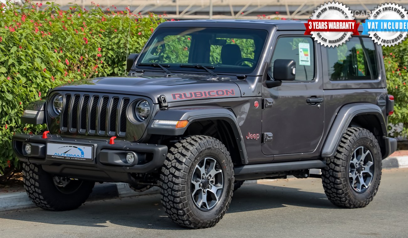 Jeep Wrangler Rubicon 4X4 V6 3.6L , GCC , 2021 , 0Km , W/3 Yrs or 60K Km WNTY @Official Dealer