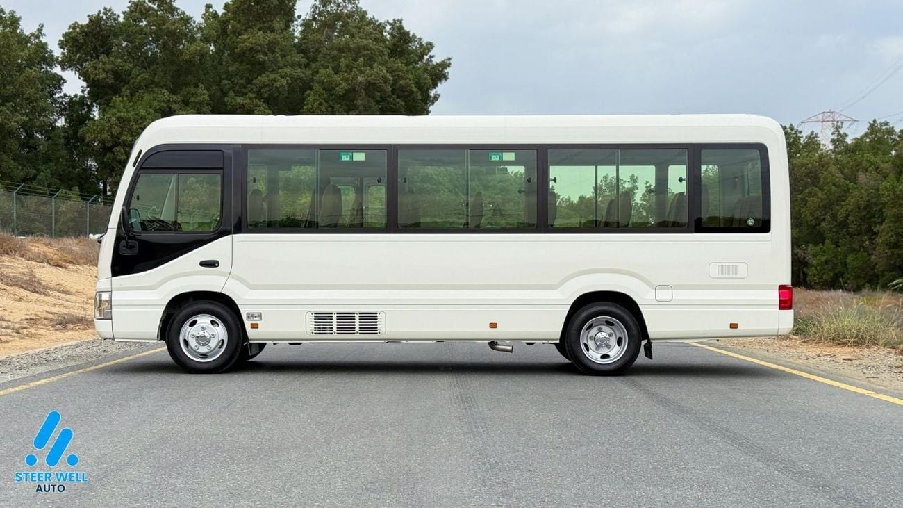 Toyota Coaster 23-Seater Bus | 4.0L Diesel | RWD | GCC Specs | Full Option | White | BEST PRICE