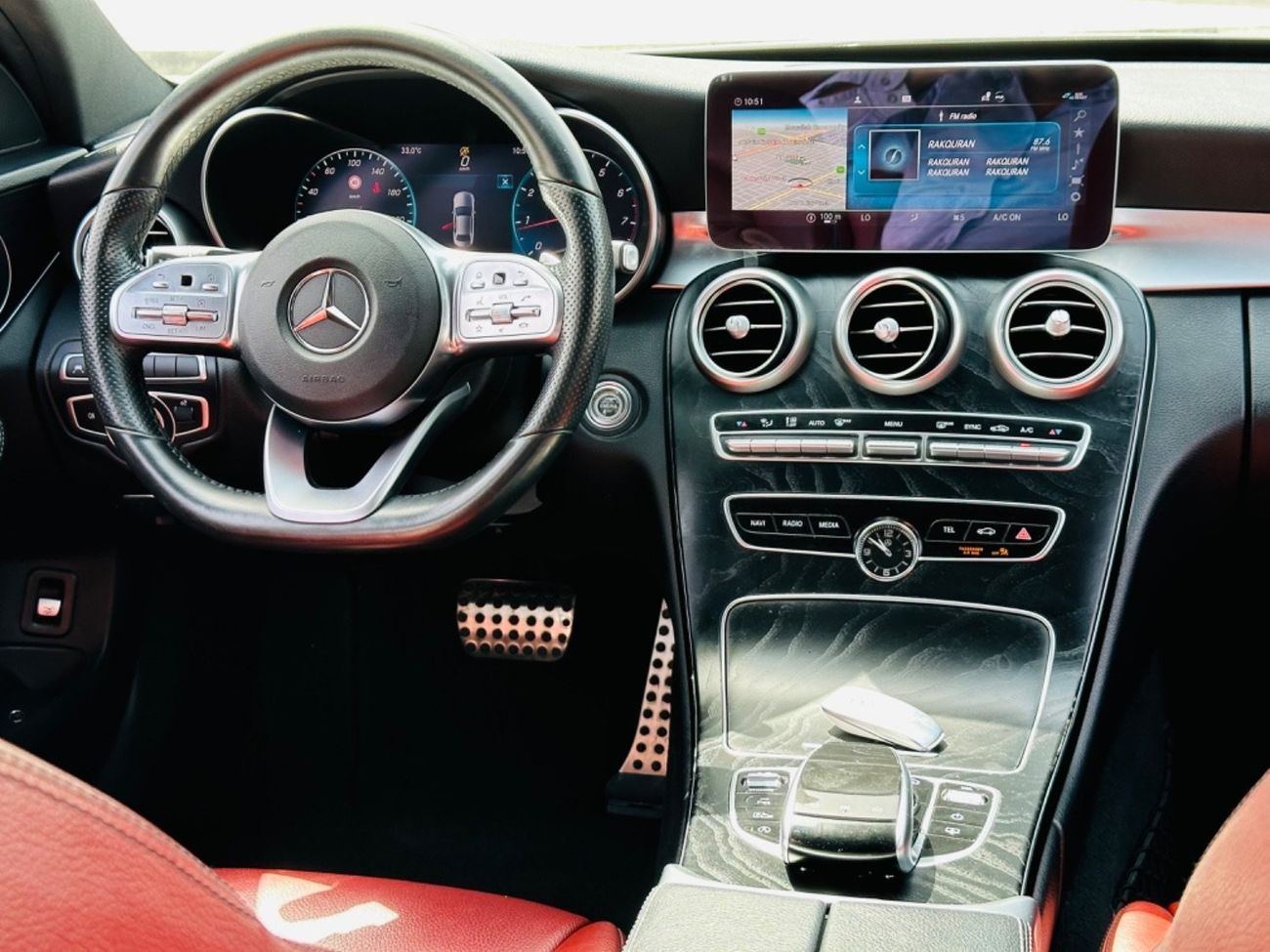 Mercedes-Benz C 200 AMG Pack MERCEDES C200 MODEL 2019 GCC SPACE FULL OPTION ORGINAL PAINT