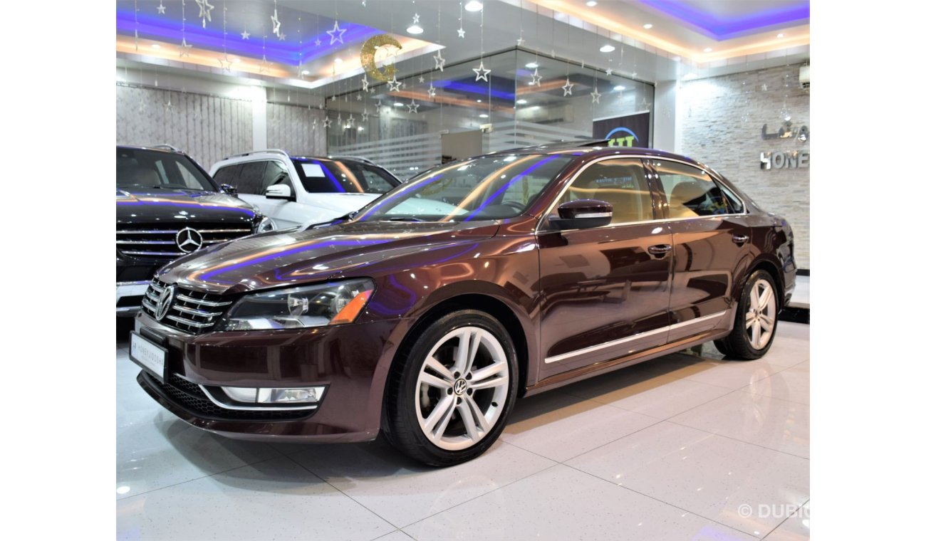 Volkswagen Passat EXCELLENT DEAL for our Volkswagen Passat FULL OPTION! 2013 Model!! in Burgundy Color! GCC Specs