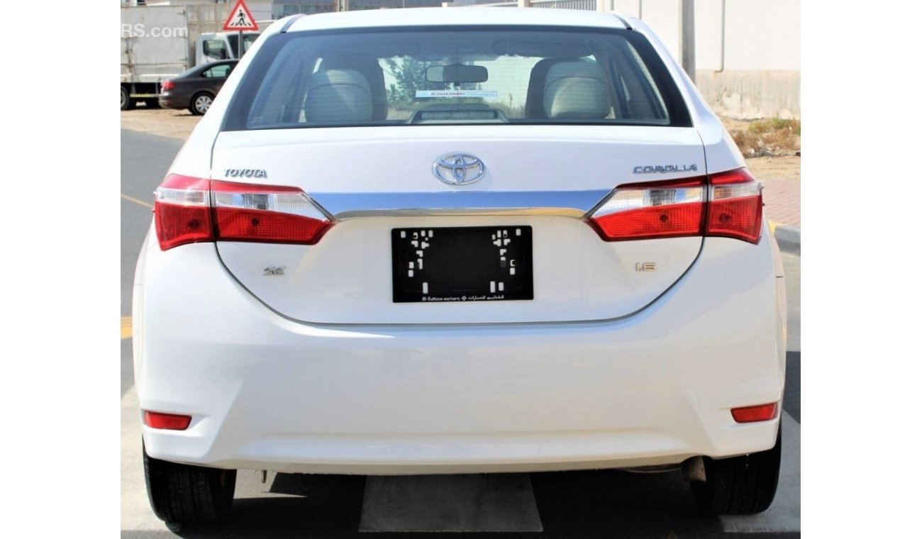 Toyota Corolla Toyota Corolla 2015 GCC SE 1.6 in excellent condition without accidents, very clean from inside and