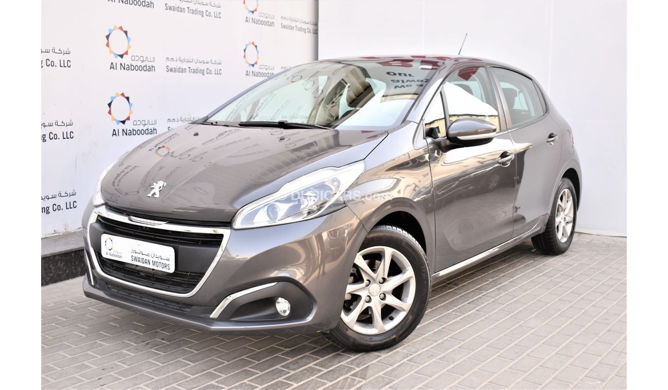 Peugeot 208 AED 579 PM | 1.6L ACTIVE GCC DEALER WARRANTY