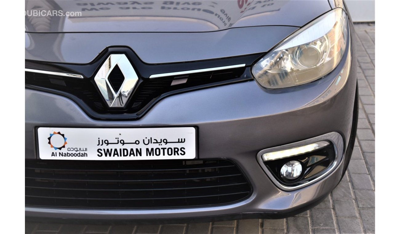 Renault Fluence AED 742 PM | 2.0L LE GCC DEALER WARRANTY