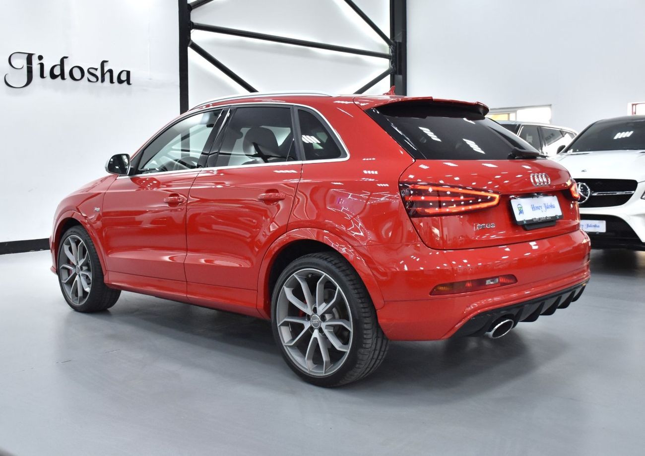 Audi RS Q3 EXCELLENT DEAL for our Audi RS Q3 ( 2015 Model ) in Red Color Japanese Specs