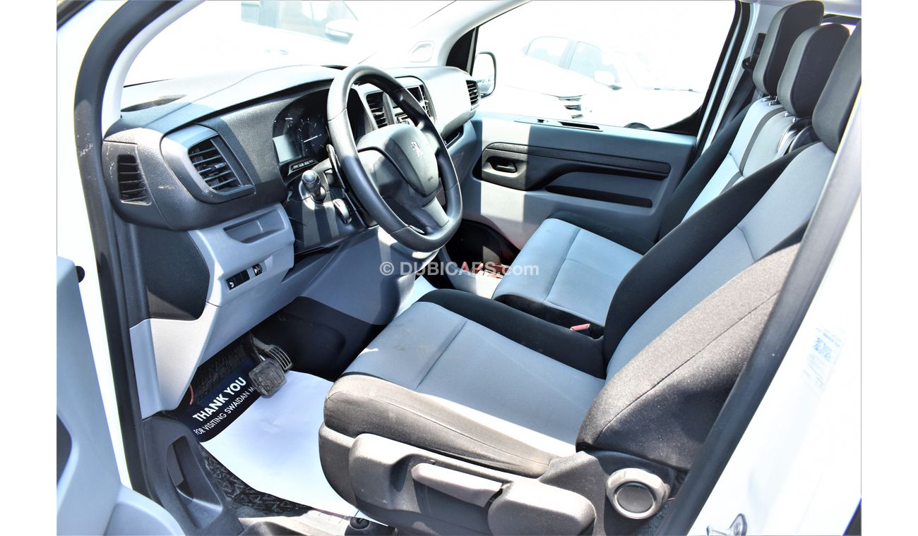 Peugeot Expert 2.0L DIESEL AUTO COMBI 9 SEATER VAN 2018 GCC AGENCY WARRANTY UP TO 2024 OR 100000KM