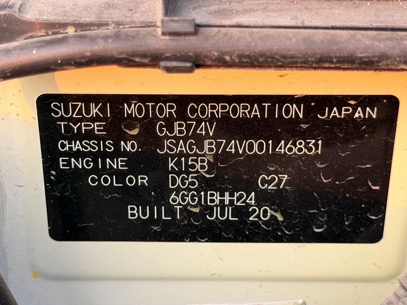 Suzuki Jimny Export from Australia