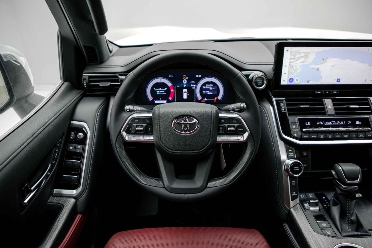 Toyota Land Cruiser VXR LC300 VXR Z 3.3L - Precious White Pearl Inside Black & Red | Export Only