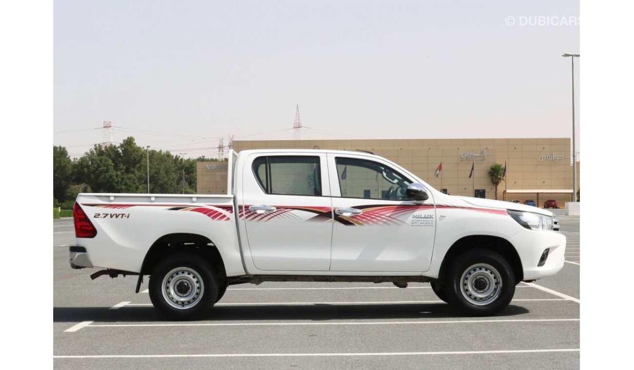 Toyota Hilux GL GL 2016 | TOYOTA HILUX GL - 4X4 - D/C - A/T 2.7L  - PETROL - WITH GCC SPECS AND EXCELLENT CONDITI