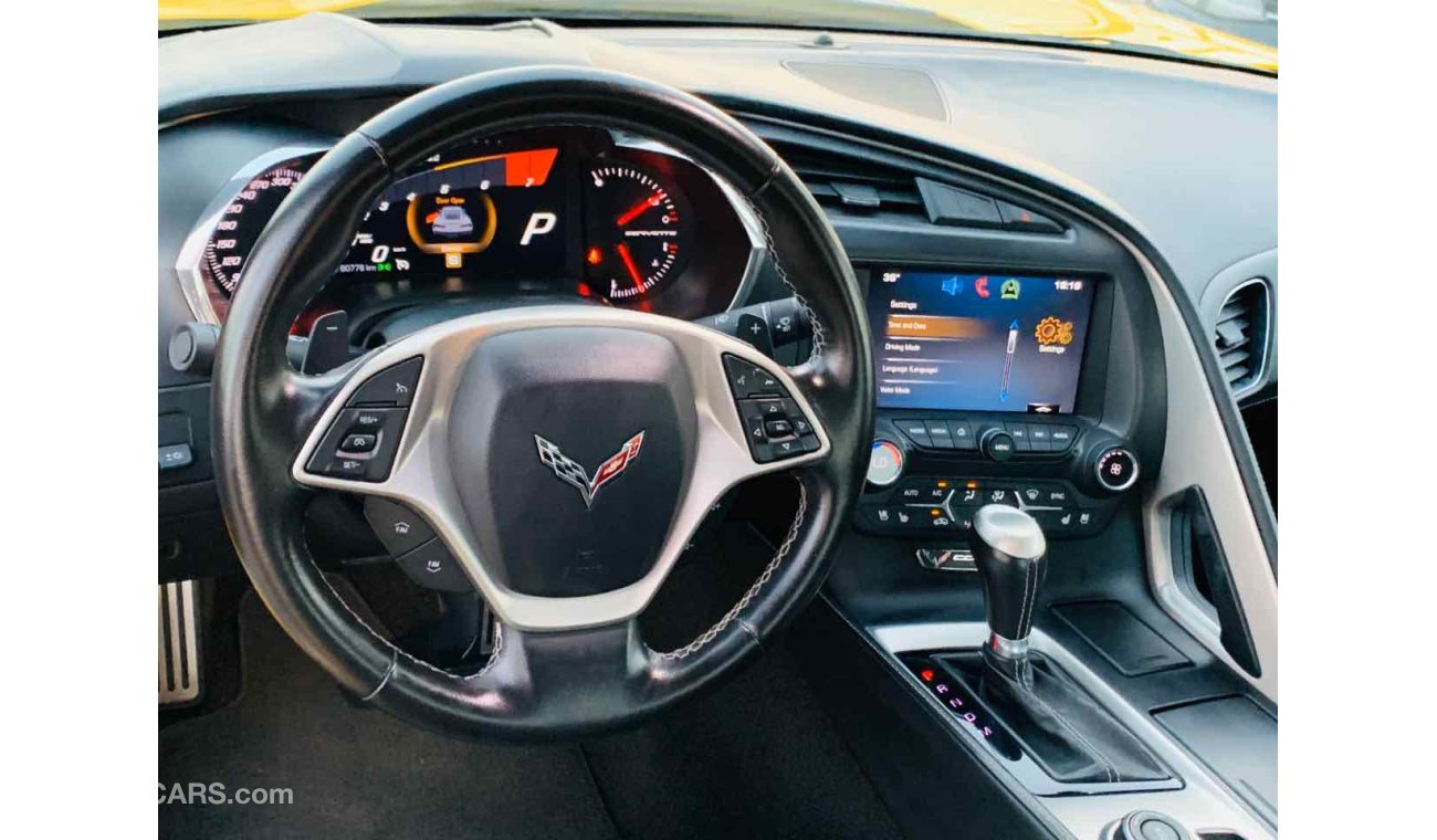 Chevrolet Corvette شيفروليه كورفتC7 موديل 2014 خليجي بدون حوادث