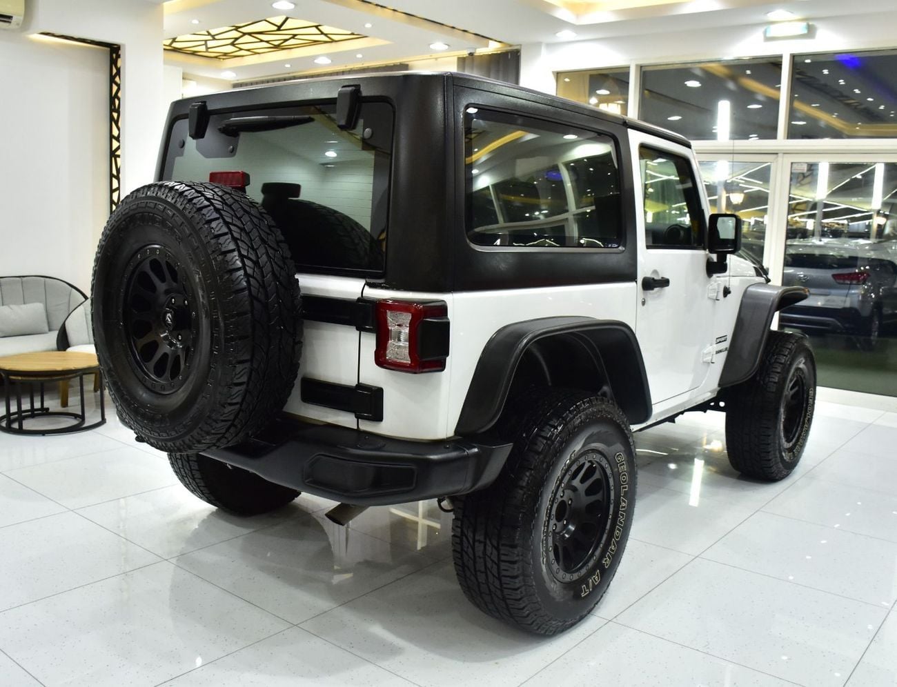 جيب رانجلر EXCELLENT DEAL for our Jeep Wrangler Sport ( 2017 Model ) in White Color GCC Specs
