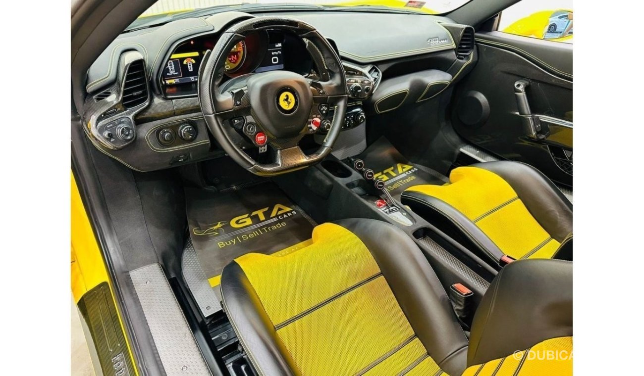 Ferrari 458 2015 Ferrari 458 Speciale, Full Ferrari Service History, Rare Triple Layer Yellow, GCC