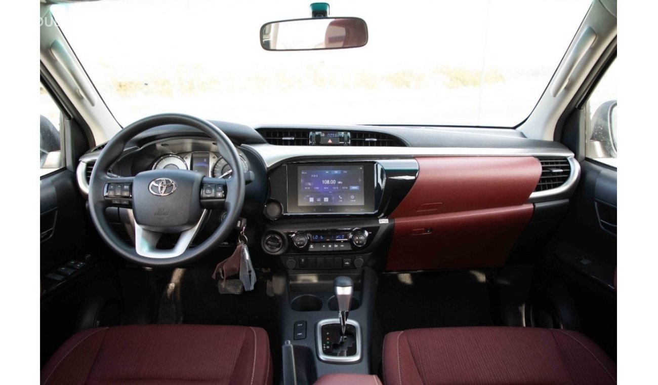 Toyota Hilux 2024 Toyota Hilux 2.7L GLXS-G DC WB 4X4 - Platinum White Pearl inside Maroon