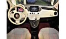 Fiat 500 AGENCY WARRANTY, FULL SERVICE HISTORY ORIGINAL PAINT (صبغ وكاله) Fiat 500 2018 Model!!GCC Specs