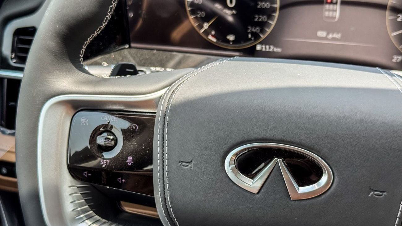 Infiniti QX80 Sensory Bench Chairs 3.5L Sensory 2025 Brand New GCC For Export Only 3.5L Twin Turbo