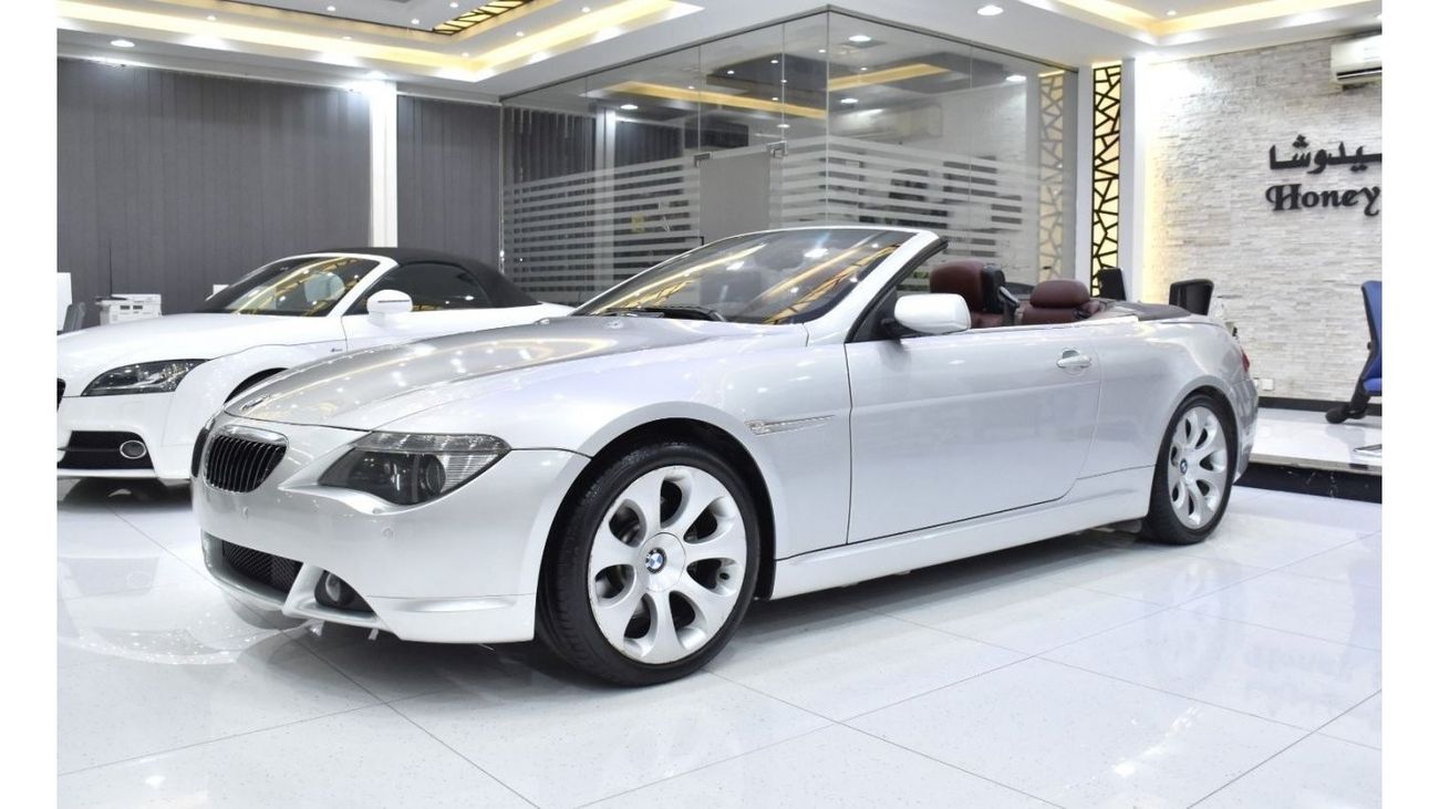 BMW 650i EXCELLENT DEAL for our BMW 650i Convertible ( 2006 Model ) in Silver Color GCC Specs