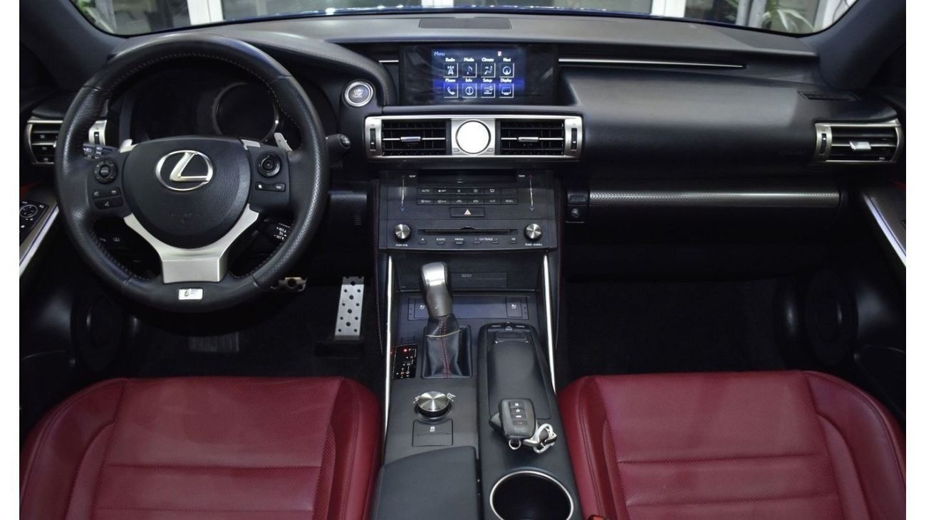 Lexus IS350 EXCELLENT DEAL for our Lexus IS350 F-Sport ( 2016 Model ) in Blue Color GCC Specs