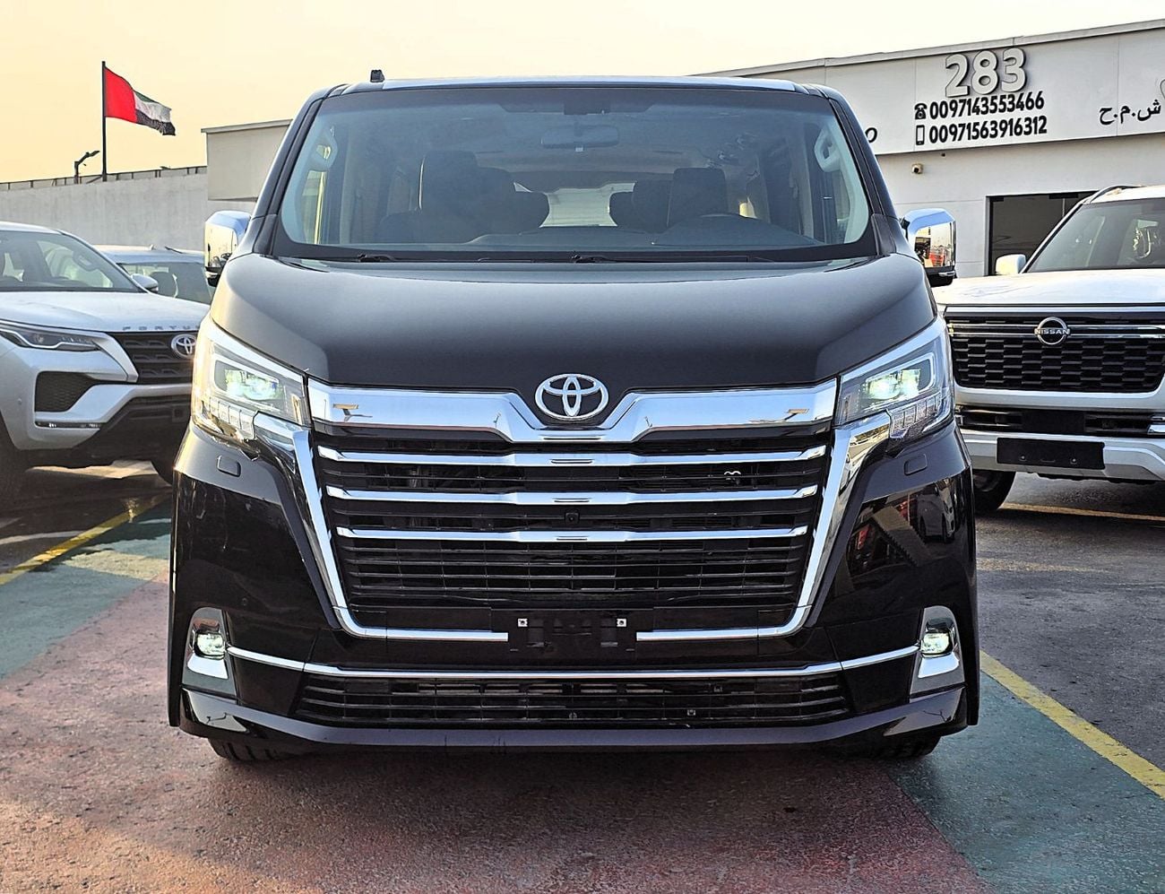 Toyota Granvia Premium 2.8l Toyota Granvia Premium 2.8l Diesel A/T RWD 6 Seats Black color 2025 Model